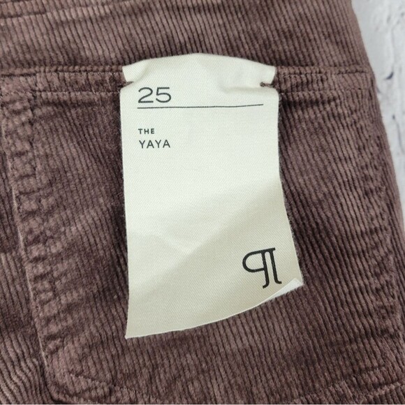 Pilcro Anthropologie The Yaya mink brown mid rise corduroy crop flare pants jean - Picture 10 of 13